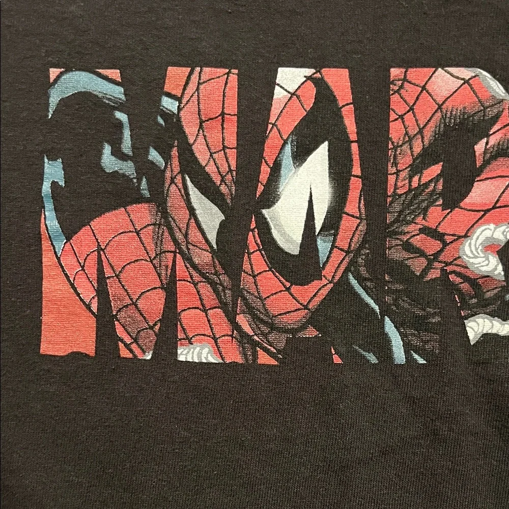 Men’s Marvel Black and Red Graphic Tee SpiderMan Size XL - Picture 3 of 5